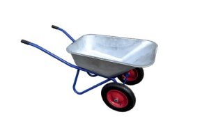 Тачка строительная, 110 л., двухколесная, грузоподъемность 180кг, 2 колеса: 3.25/3.00-8
