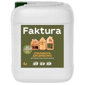 Отбеливатель FAKTURA для древесины, канистра 5 л
