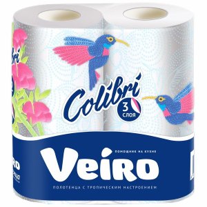 Полотенце бумажное Вейро 2шт трехслойное 8П32