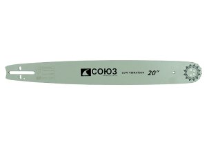 Шина для бензопил 20" СОЮЗ ПШС-2058325POH паз 1,5мм, 0,325", 76зв, хвостовик POH(OREGON K095/A095)