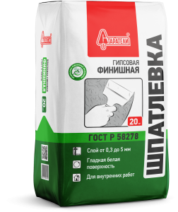 Шпатлёвка финишная гипсовая Старатели, 20 кг