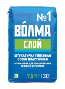 Штукатурка гипсовая ВОЛМА Слой, 30 кг