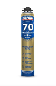 Пена монтажная KRASS Professional V70 пистолетная РБ 0,89л
