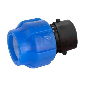Муфта ПНД компр. соед. c внутр. резьбой 20х3/4" (Valfex)
