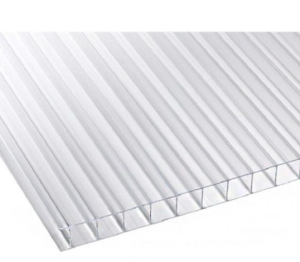 Поликарбонат Сотовый Интер Пласт 4мм Р 0,52 кг/м2 прозрачный