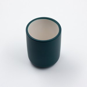 Стакан для з/щеток Joy Home 8,1 х 8,1 х 10,2 см  керамика темно-зеленый матовый 