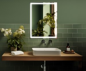 Зеркало Легато 80x80 лайт квадратное с LED подсветкой